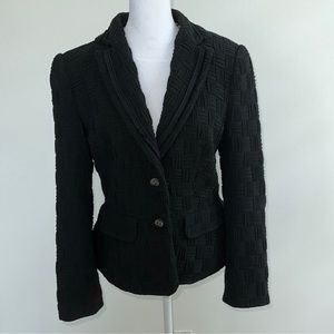 Roberto Cavalli CLASS Taylored black jacket, weaved patterned fabric